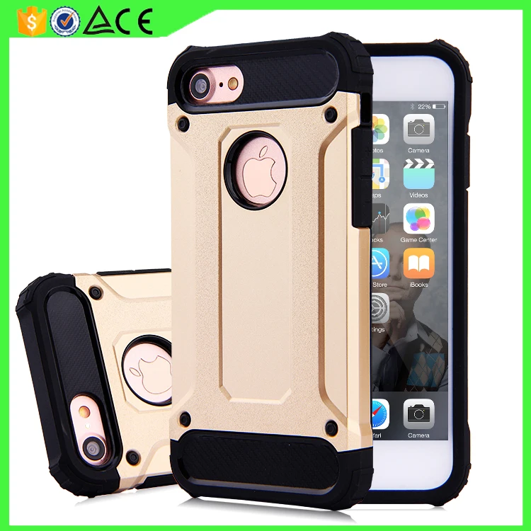 

Free shipping phone case for iphone 7 PC + TPU dual layers Armor phone case