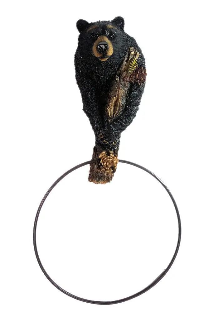 Buy Black Bear Decor Large Bathroom Towel Ring In Cheap Price On M