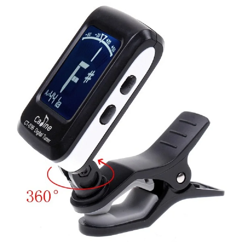 

Caline rechargeable guitar tuner for electric guitar accessories, Black