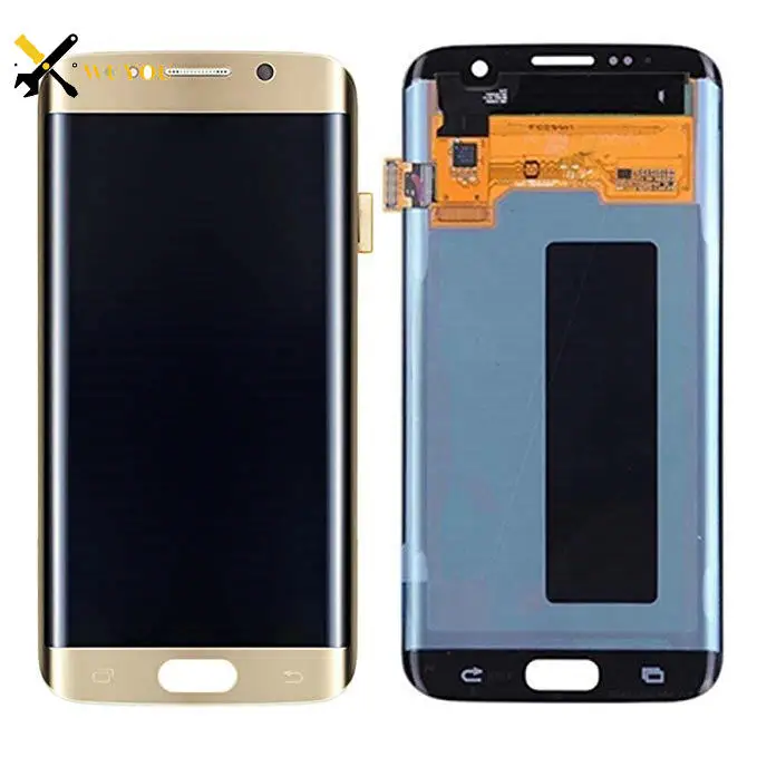 

mobile phone s7 edge lcd,for samsung galaxy s7 edge G935F G935A lcd screen display, Black;gold;silver