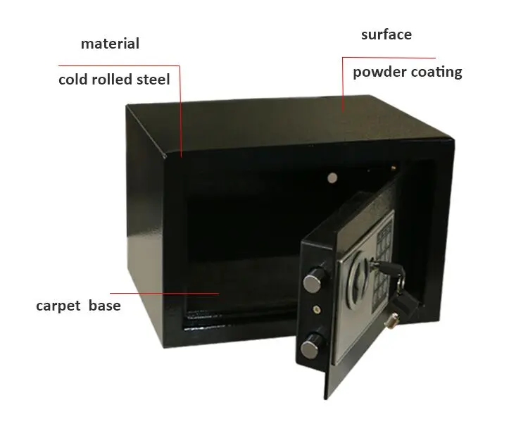 Mini Steel Gift Digital Fireproof Safe Deposit Locker 