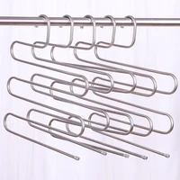 

Hot sales 5 Layer colorful metal Pants Scarf Hanger Trousers Towels Clothes S pant Hangers