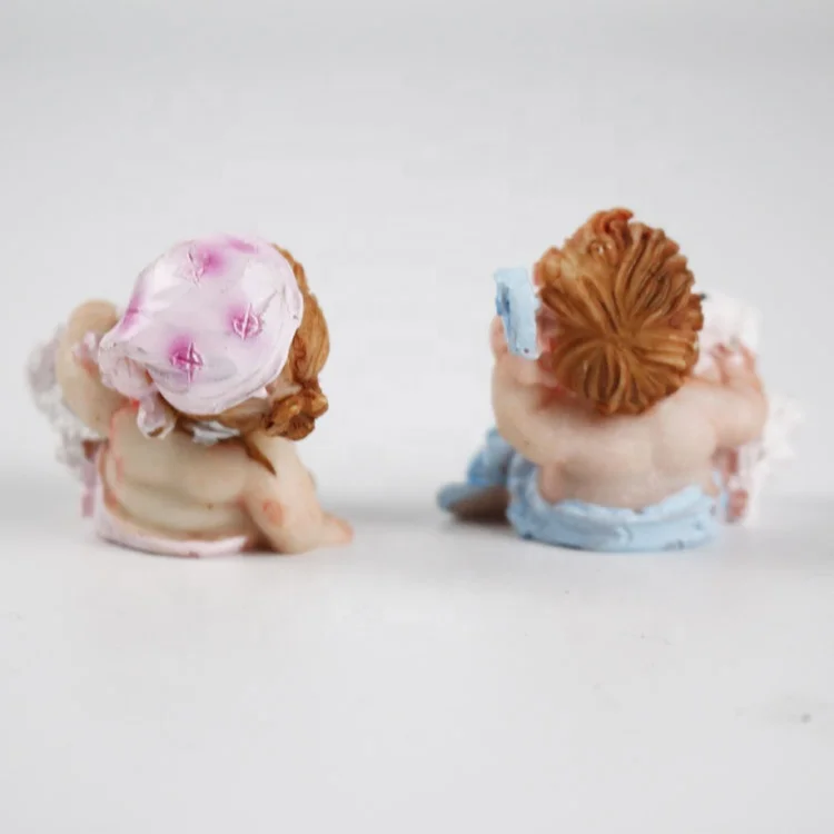Custom Home Decor Gift Mini Polyresin Wholesale Baby Angel Figurines