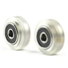 Factory price clear polycarbonate V track ball wheels with groove bearing 3D printer parts and other DIY machine parts