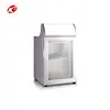 Glass door commercial mini counter top freezer