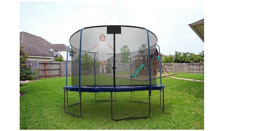 Easy Go Hot 8ft Jumptek Trampoline With Top Ring Enclosure System Pass Ce Certificate Buy Trampolin Product On Alibaba Com