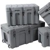 248L roto molding plastic equipment case waterproof hard plastic tool box with wheels cargo case