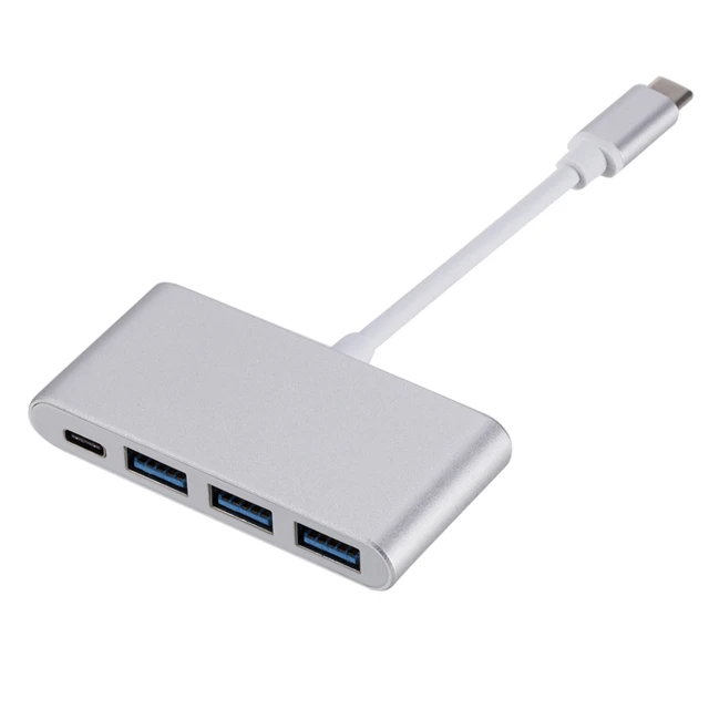 

USB 3.1 Type C USB-C to 4 Ports USB 3.0 hub adapter for macbook, Gold