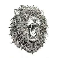 

Eagle lion printing hand tattoo sticker