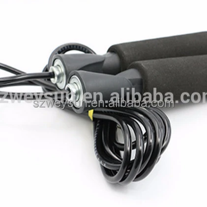 

Aerobic Exercise Boxing Skipping Jump Rope Adjustable Bearing Speed Fitness Black