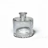 Mini capacity high end transparent 180 g/ 200 g/ 240 g spirit clear glass bottle for brandy vodka rum spirit sample testing