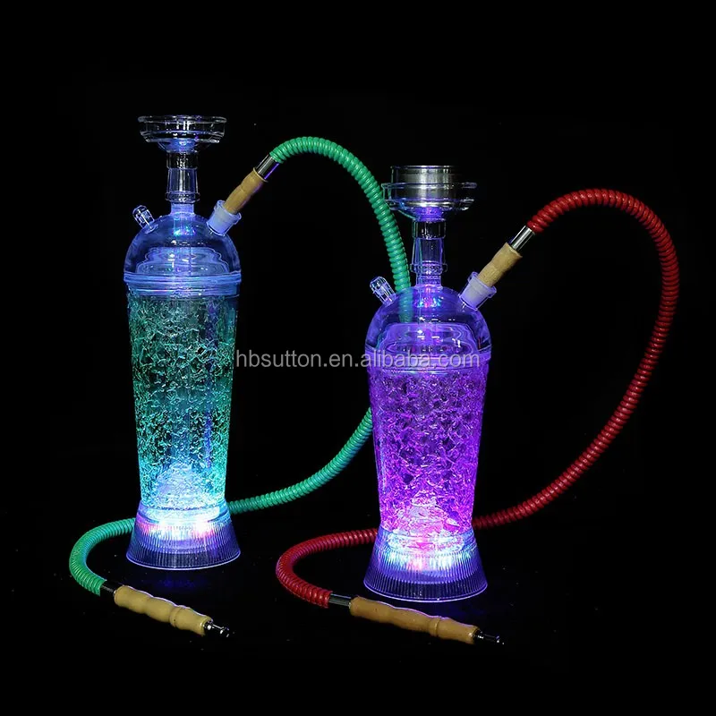 2019 Most Selling Bluetooth Acrylic Led Light Music Electric Hookah