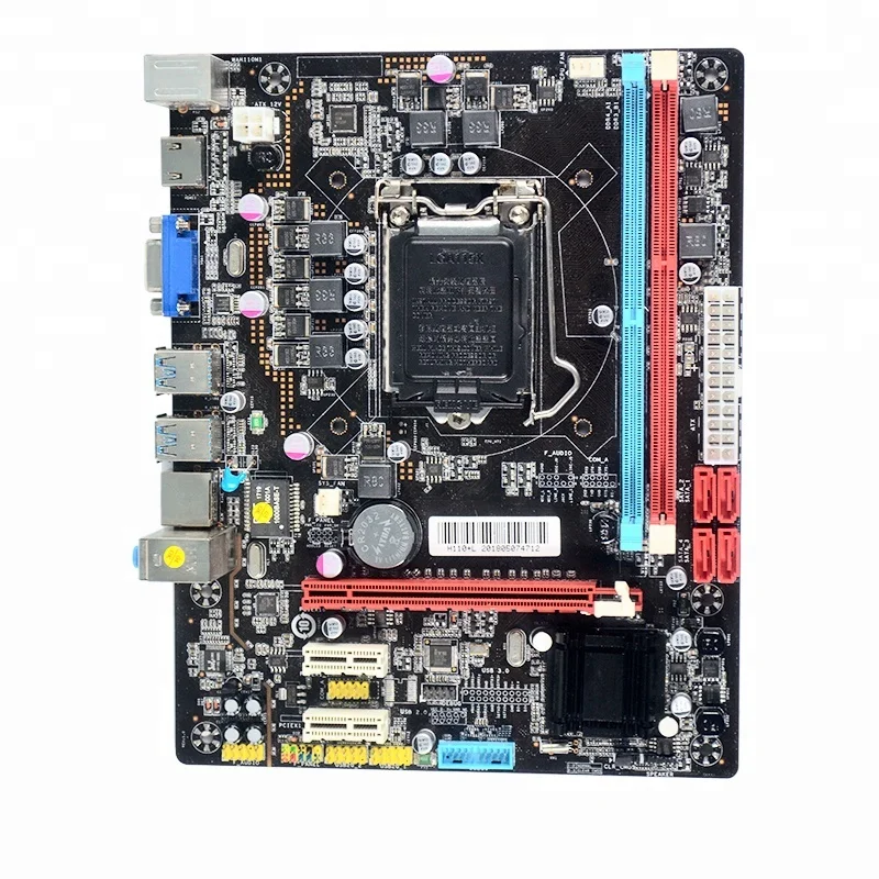 

2018 manufacturer wholesale Intel H110 mainboard socket support LGA 1151 DDR3 DDR4 RAM