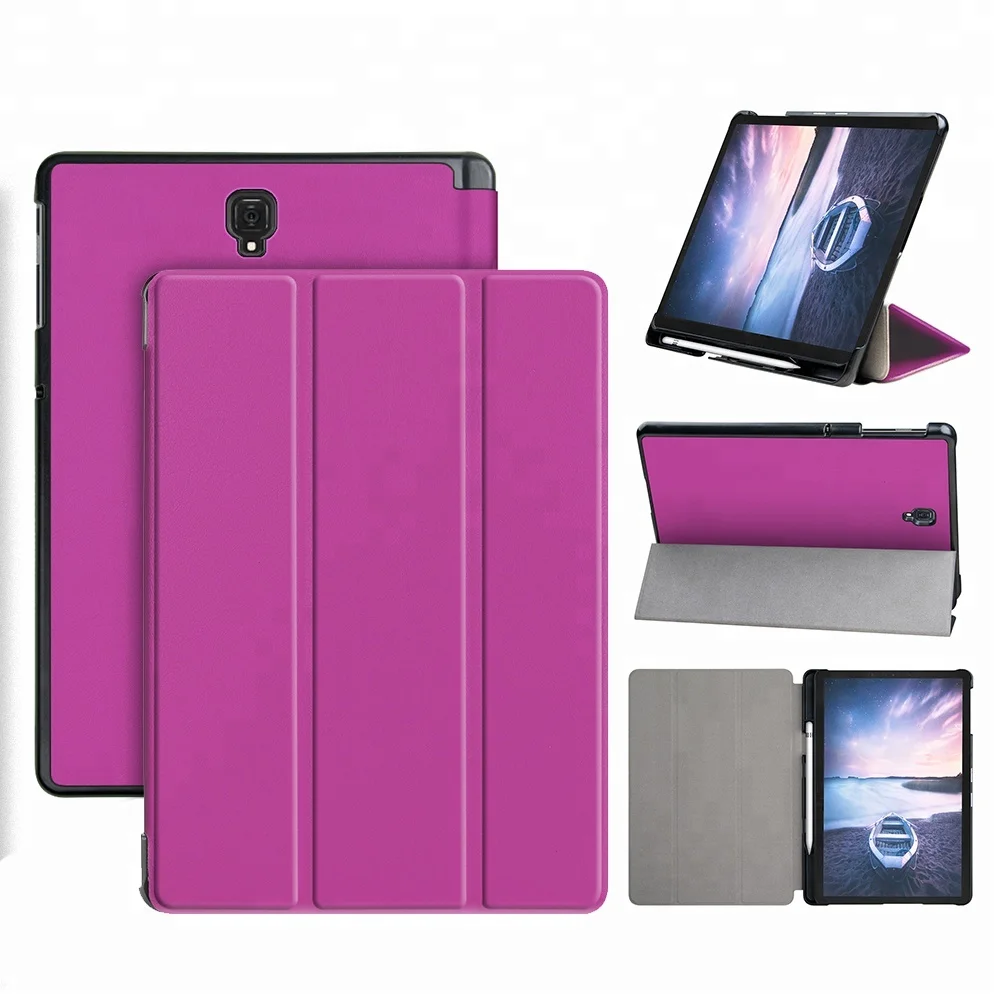 

In stock smart magnetic stand tablet leather with pen holder case for Samsung Galaxy Tab A 10.5 T590 T595 T597