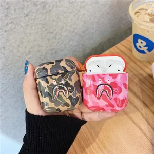 Cool Shark Camo Hard Case AirPods 1 & 2