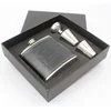 Laser engraving 8 oz Stainless Steel Hip Flask Gift set with Shot Cups
