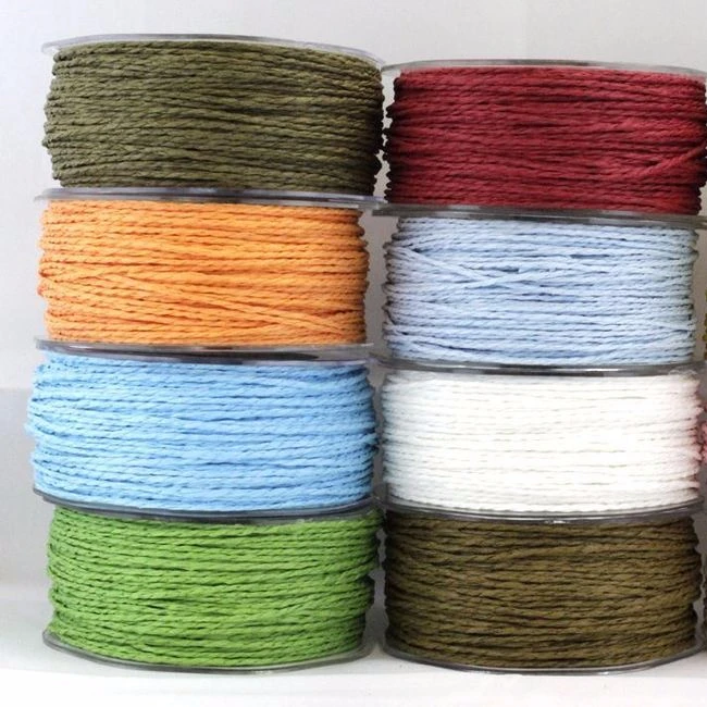 Wholesale Premium Quality Twisted Paper Packaging Ropes 1-4mm Thickness 120-150m/roll for Various Applications