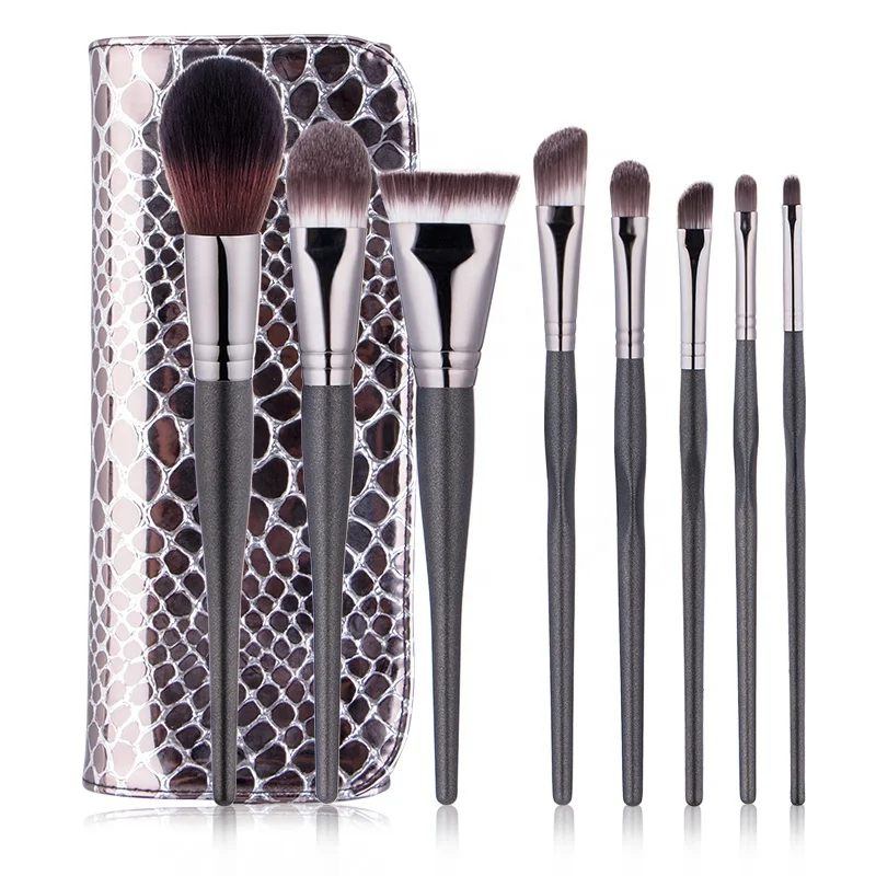 

High Quality Private Label 8pcs Makeup Brushes Copper Ferrule Powder Foundation Blush Eyeshadow Cosmetic Make Up Brush
