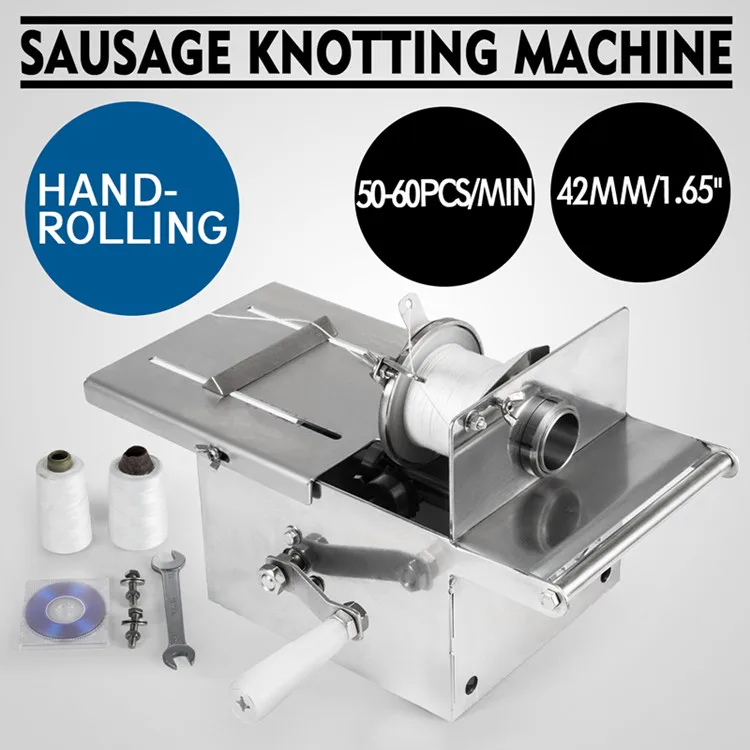 Small 42mm Stainless Steel Hand Rolling Sausage Tying Machine Knotting Machine 