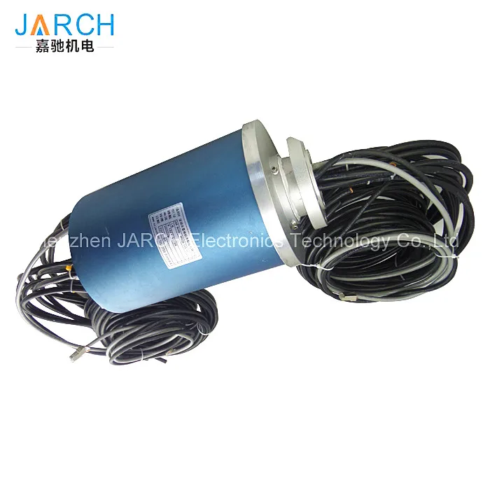 12A Signal big current flange mounted automation slip ring electrical connectors