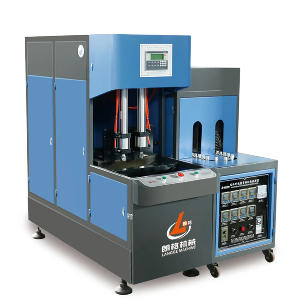 
2 cavity semi automatic blowmachine, High production PET blow moulding machine for kinds of PET plastic bottles 