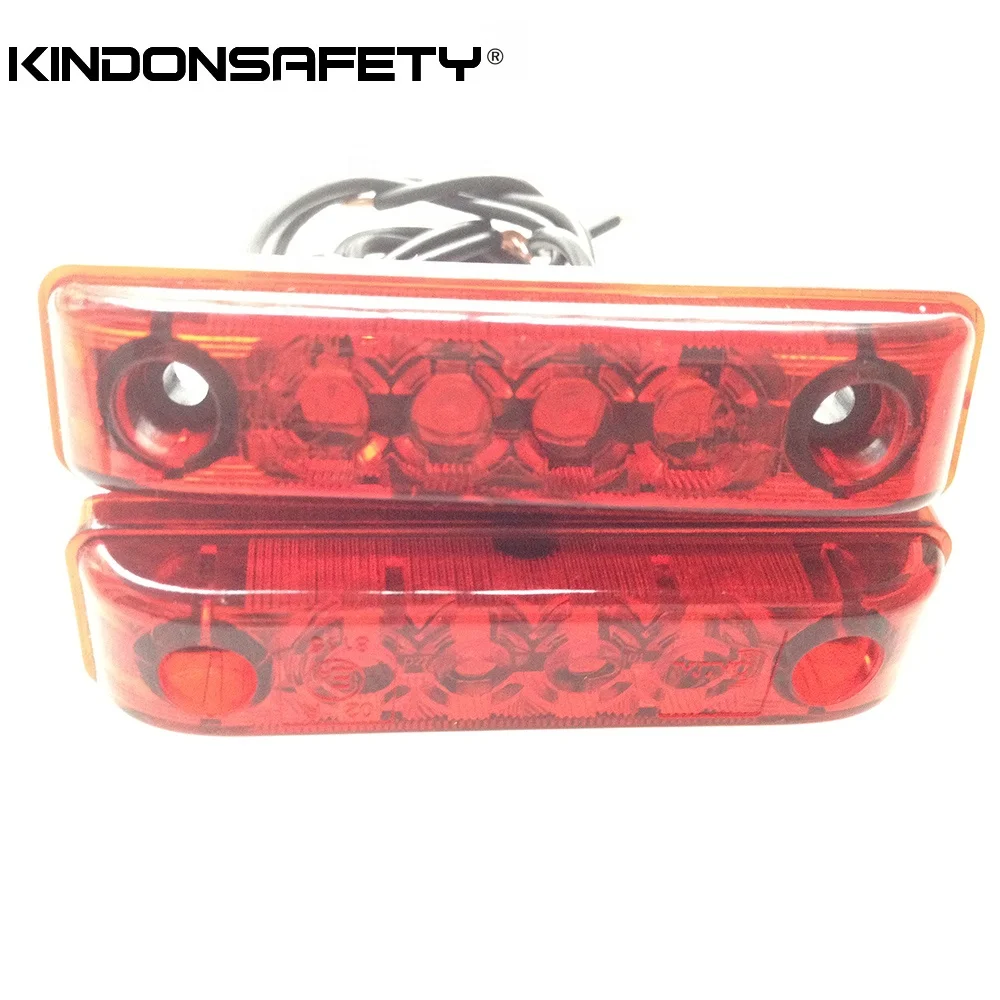 

Free shipping Emark ECE approved Clearance Light rear Position Light barrier lamp 65mm 2.5 inch red AL27-RPL