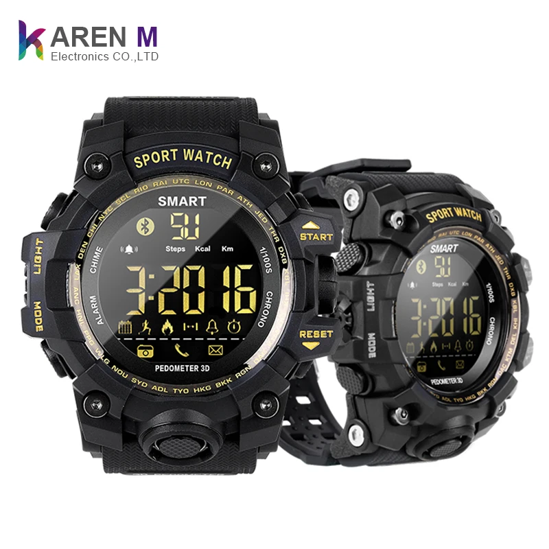 

smart watch ex16s outdoor stopwatch luminous dial IP67 Waterproof smartwatch for android IOS