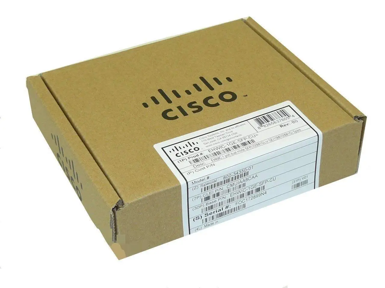 Module Ethernet Cisco NIM-1GE-CU-SFP, 1 Port GE/SFP, Pour Routeur ISR 4000/4300, Occasion