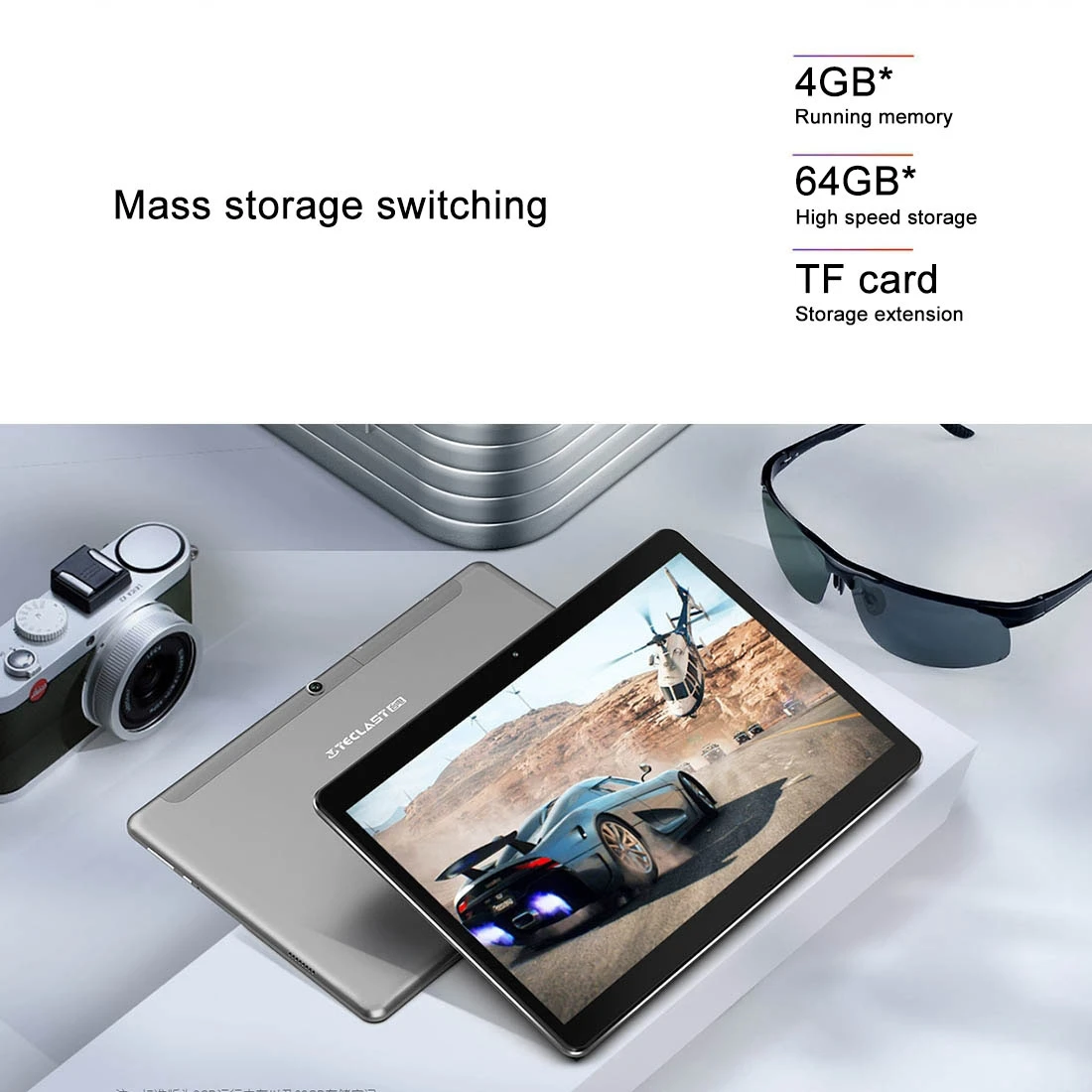 1 inch 4gb 64gb 6600mah battery android 8.