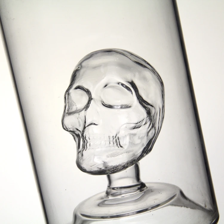 Fancy Clear Glass Skull Shaped Whiskey Decanter 1000ml Glass Liquor