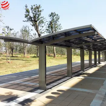 20x20 Wind Resistant Shade Net Canvas Aluminum Car Parking Shed