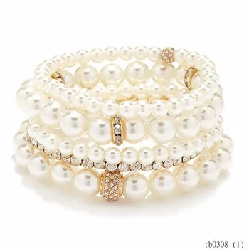 2015 Designer Jewellery Stretch Pearls 