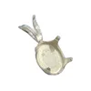 Beadsnice ID 27444 wholesale findings 925 sterling silver trays perfect for jewelry making crystal pendant