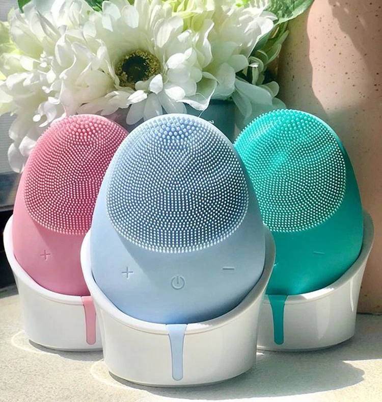 

New product ideas skincare device silicone facial cleansing brush electric waterproof face brush