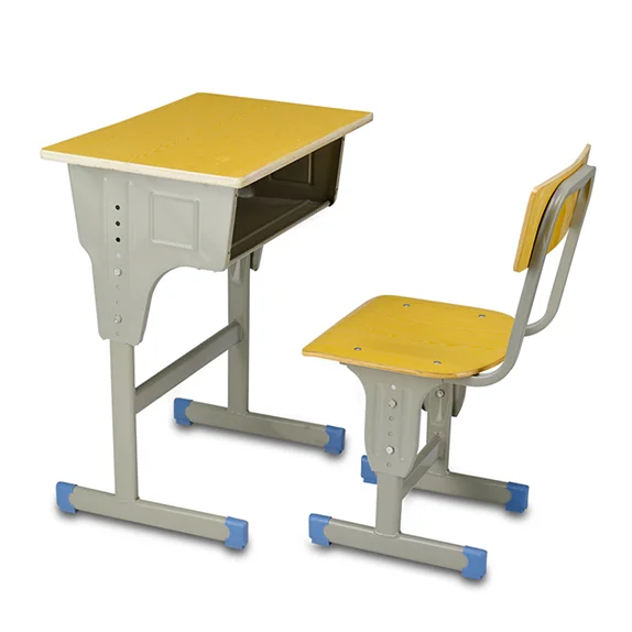 childrens school desk with attached chair
