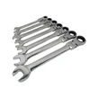 set of 7pcs movable head fixed head dual purpose ratchet wrench opening torx quick machine auto repair wrenches spanner 8-19 mm