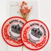 Free Samples Customized iron patch iron on woven patch for garments accessories