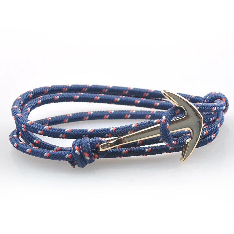 

fashion anchor nautical rope mens bracelet, As color card