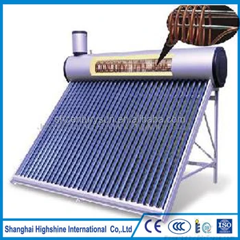 Hot Sell Pre Heating Solar Hot Water Heater Pre Heated Pressure Integrative Solar Water Heater With Copper Coil Unit Buy Pre Heating Solar Hot Water