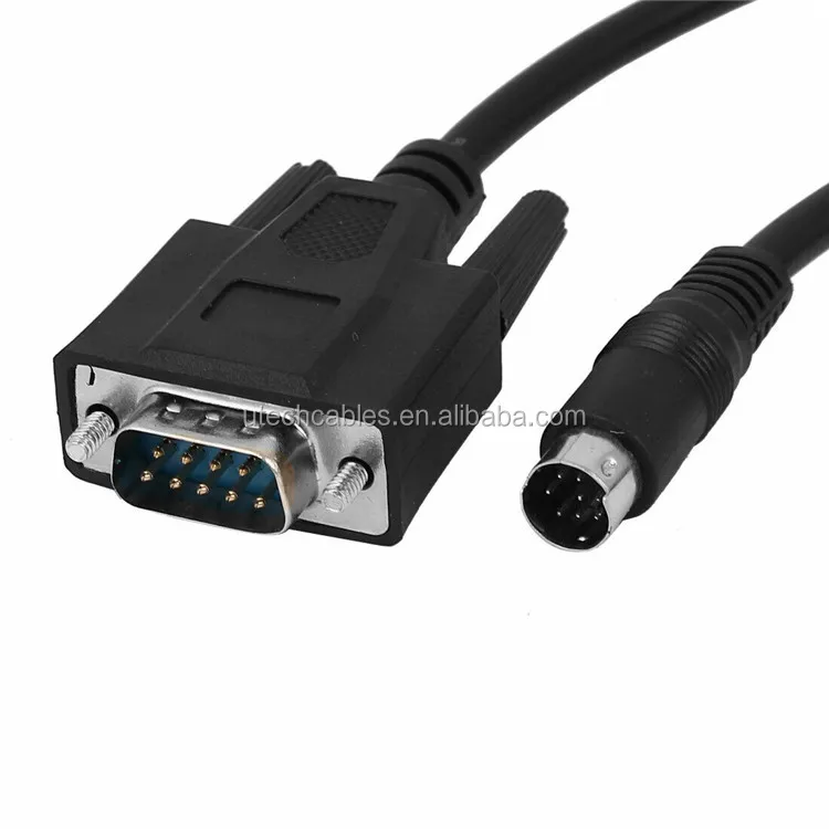 RS232 DB9 9 Adaptateur Femelle à 8 Prise Mini DIN Mâle Câble De Programmation PL - Foto 14