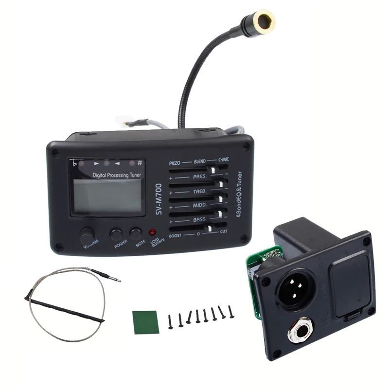 Svm700 Acoustic Guitar With Micro Phone And Digital Procedding Tuner