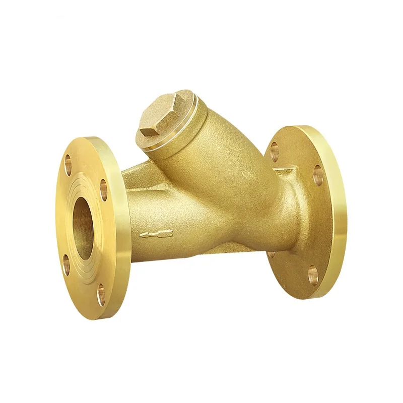 ltk910 one way flanged full brass filter water ball valve