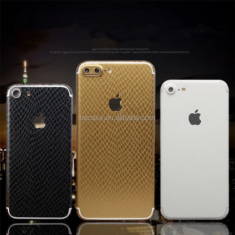 High quality snake skin Sticker For iphone 7 7 plus mobile phone wraps