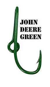 Eagle Claw John Deere Green Hat Hook Fish hook for Hat John Deere Green Fish Hook Money/Tie Clasp