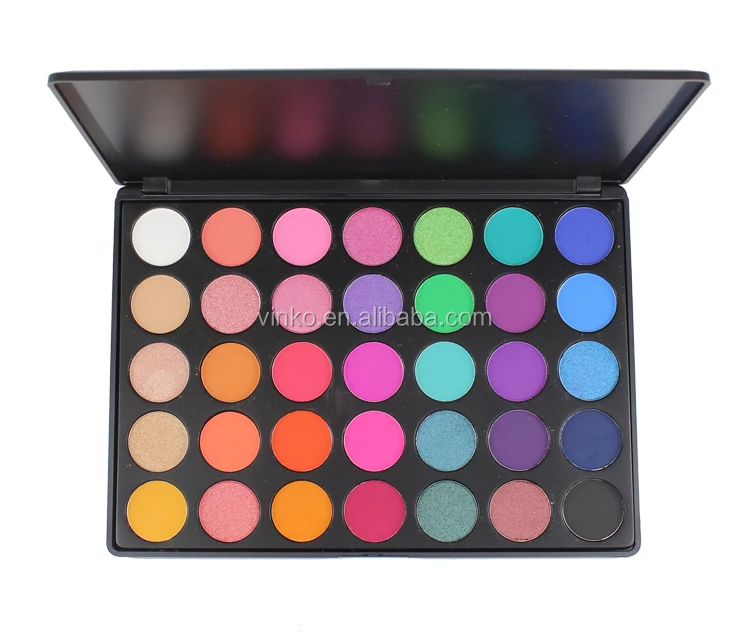 High Pigment Private Label Cosmetics Shimmer Matte 35 Color Eyeshadow Palette