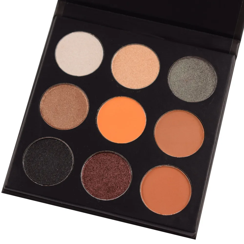 Wholesale Custom 9 Color Eyeshadow Private Label No Brand Makeup Eyeshadow Palette