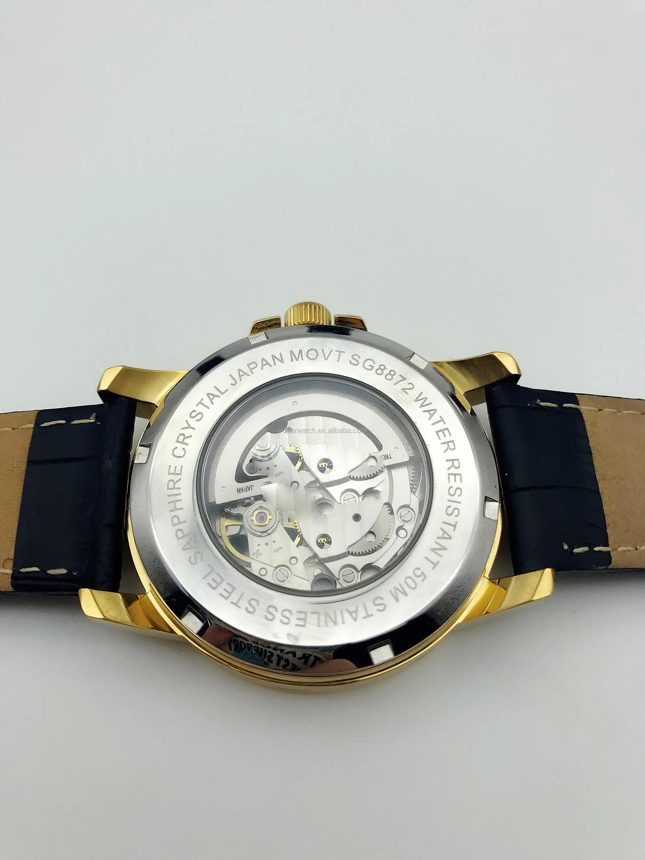 Super quality sapphire crystal mechanical watches men luxury no battery automatic watch winder
