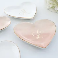 

Personalized Heart Jewelry Dish Custom Bridal Party Gift Bridesmaid Maid Proposal Gift Jewelry Tray