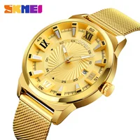 

Paypal alloy western wrist watches unbranded skmei 9166 horloge watch men gold luxury