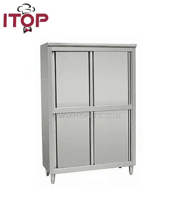Free Standing Kitchen Storage Cabinet With Sliding Door Buy